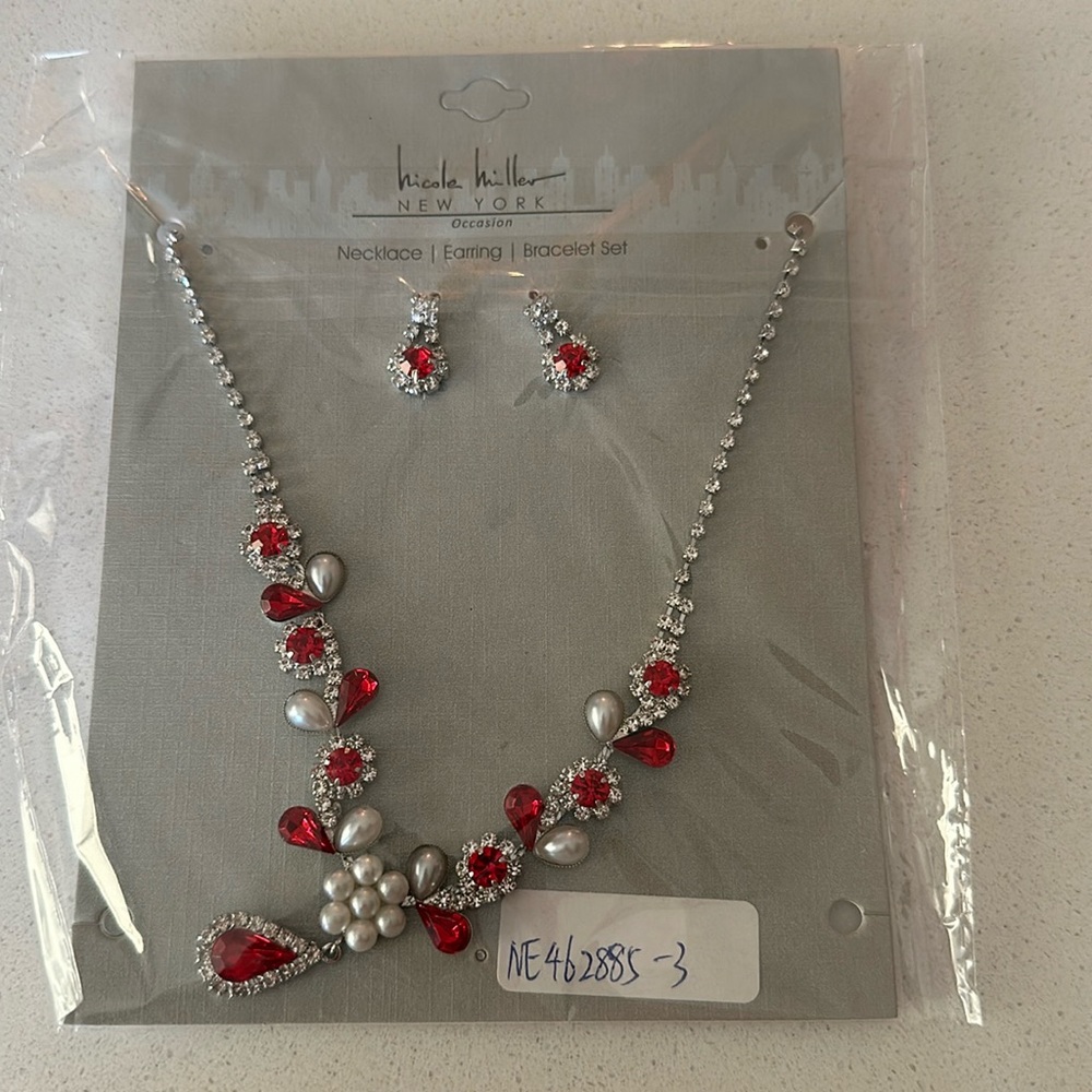 Nicole Miller necklace and earring set